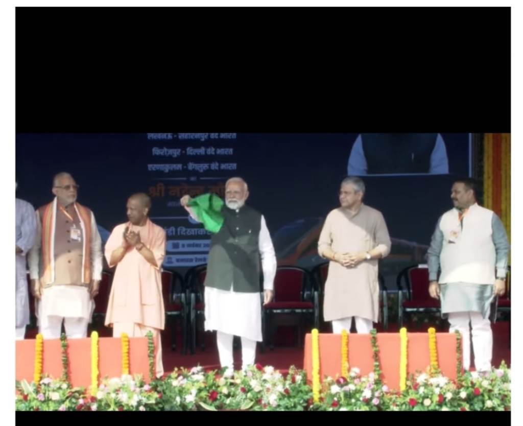 Prime Minister Modi flags off new FerozepurDelhi Vande Bharat Express train via video conferencing